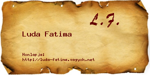 Luda Fatima névjegykártya